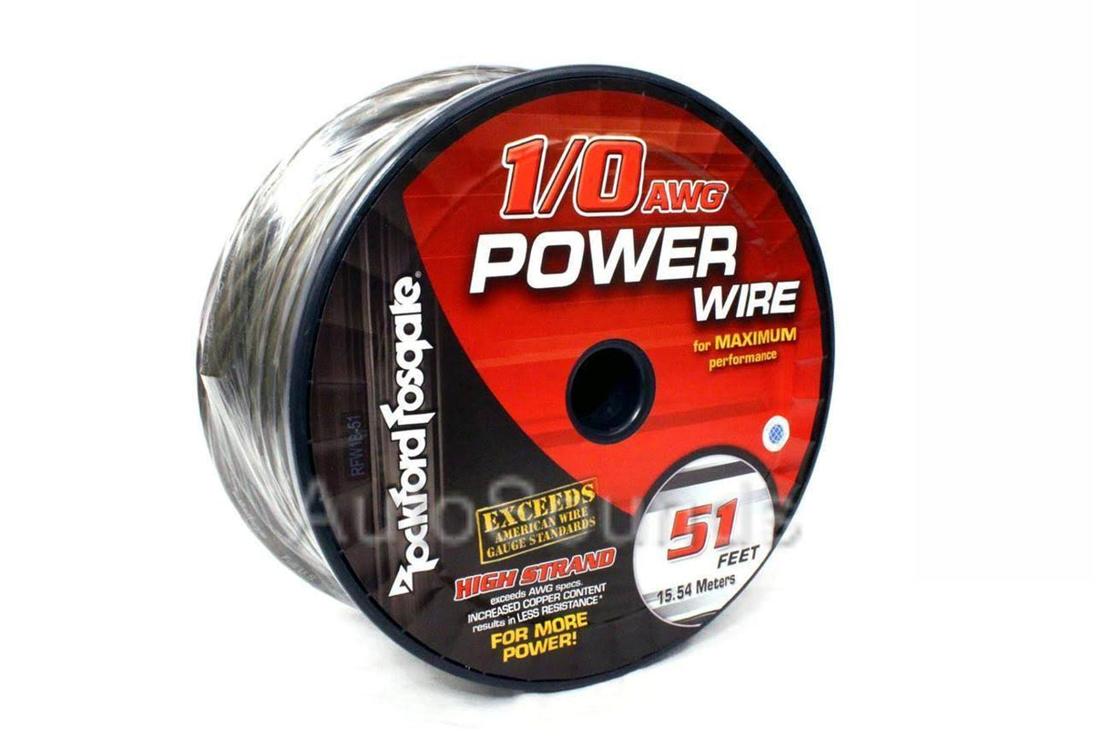 51 Foot Spool 1/0 AWG Frosted Black Wire O804872