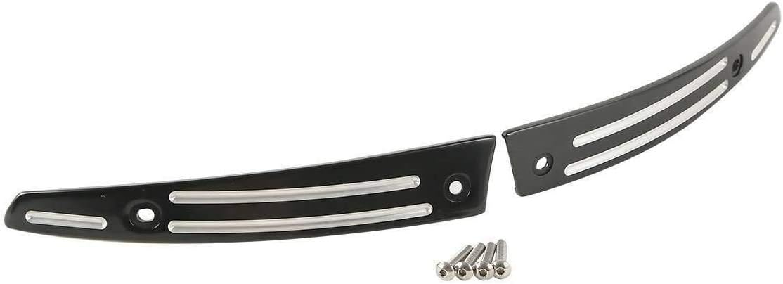 Black Split Windshield Side Trim Center Trim Kit for Harley Touring Road Glide Models Y300794
