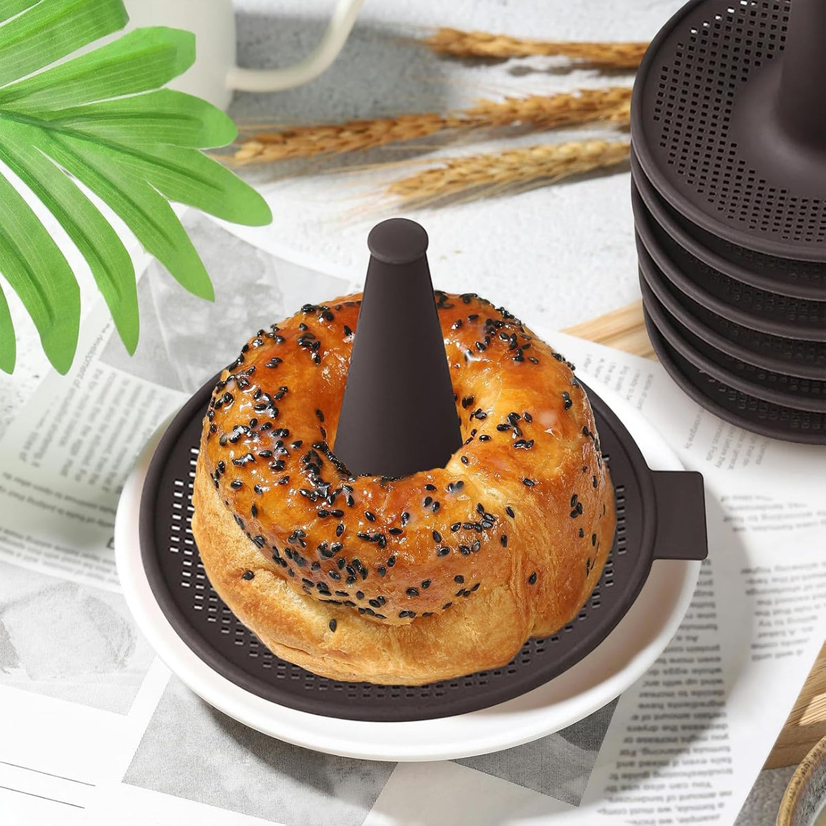 6 Pcs Silicone Donut Mold for Baking P41230