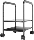 2-Tier CPU Rolling Stand with 4 Locking Swivel Casters Q3505
