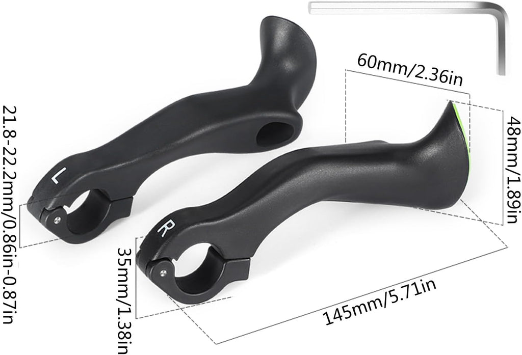 Ergonomic Nonslip Handlebar Ends Z352620