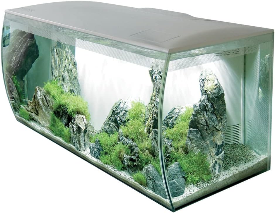32.5 Gal. White Aquarium Kit with LED Lights and Filtration System A6135