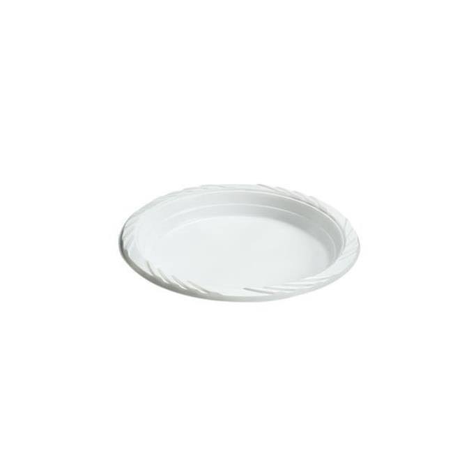 White Impact Plastic Plate, Case of 8 P268