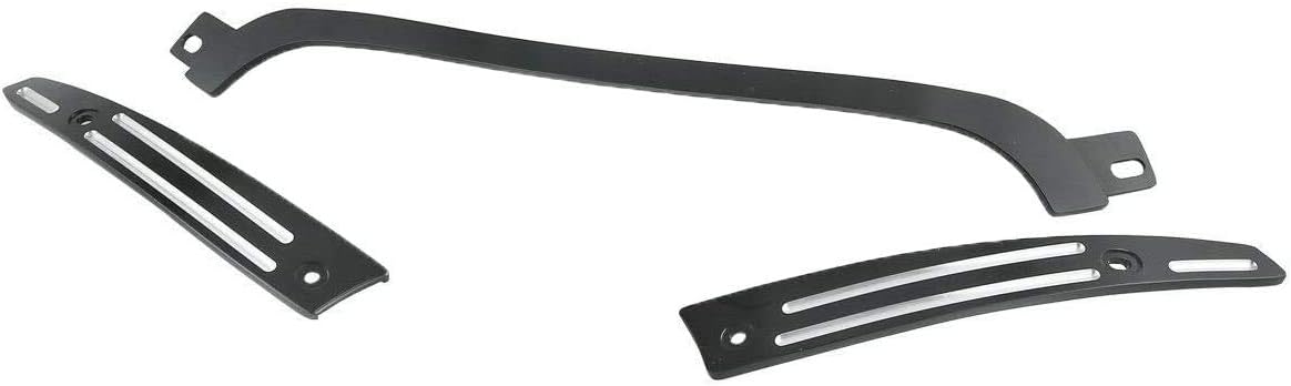 Black Split Windshield Side Trim Center Trim Kit for Harley Touring Road Glide Models Y300794