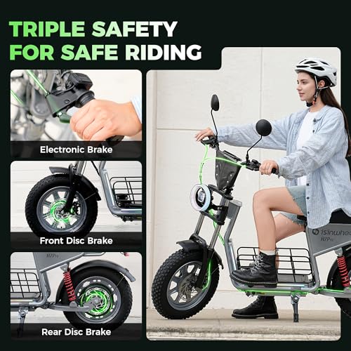 21/38 MPH 1200W Electric Scooter with Seat V791