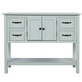 Light Green 43 in. Solid Wood Console Table with 4 Drawers Z780
