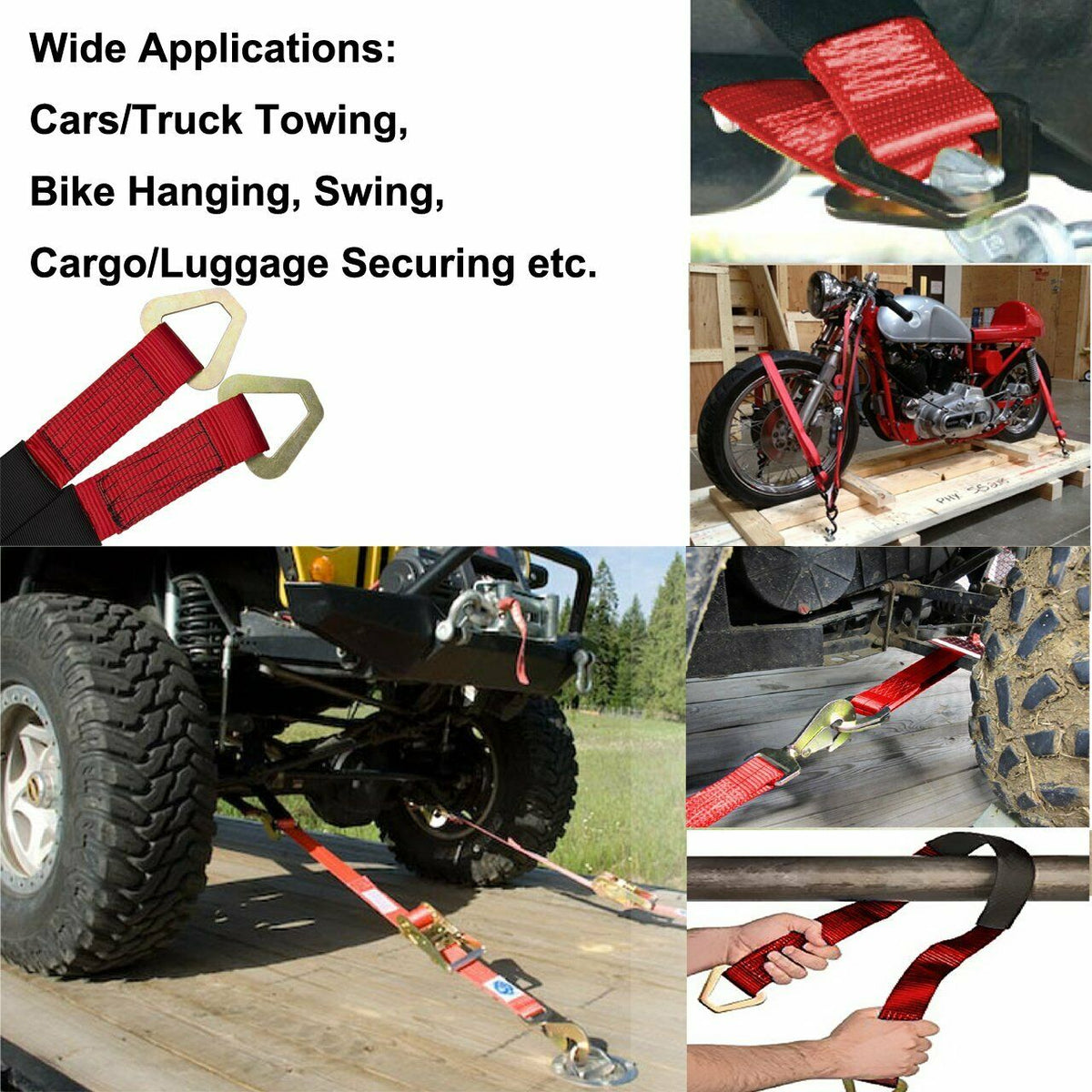 4 Pack 36" Heavy Duty Trailer Axle Straps O658