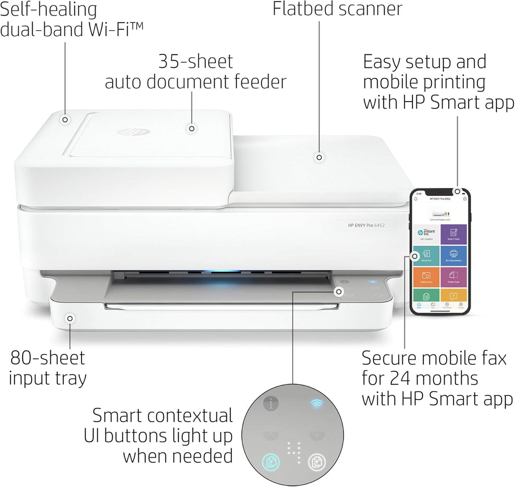 Wireless Inkjet Color Printer with Auto Document Feeder N490