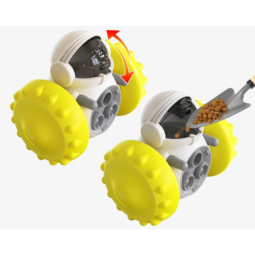 Robot Shaped Treat Dispenser Push Toy U3132