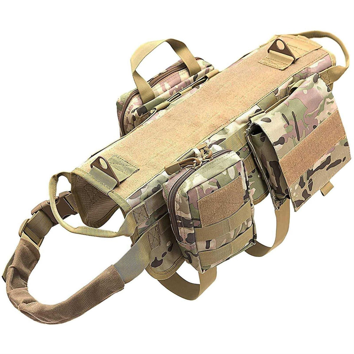 Tactical Dog Harness with Pouches F527683