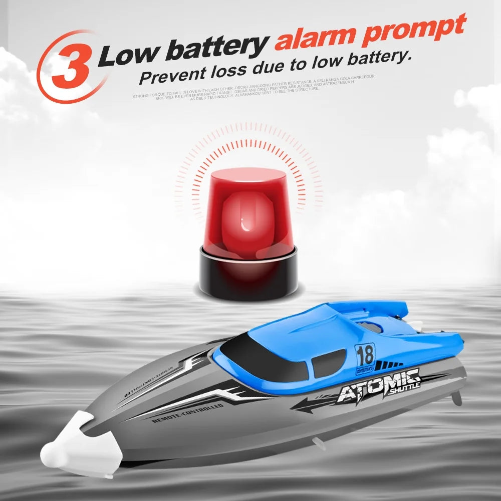 RC Boat Remote Control Boat 30KM/H IPV7 Waterproof 2.4GHz 4 Channel Racing Boat L373287