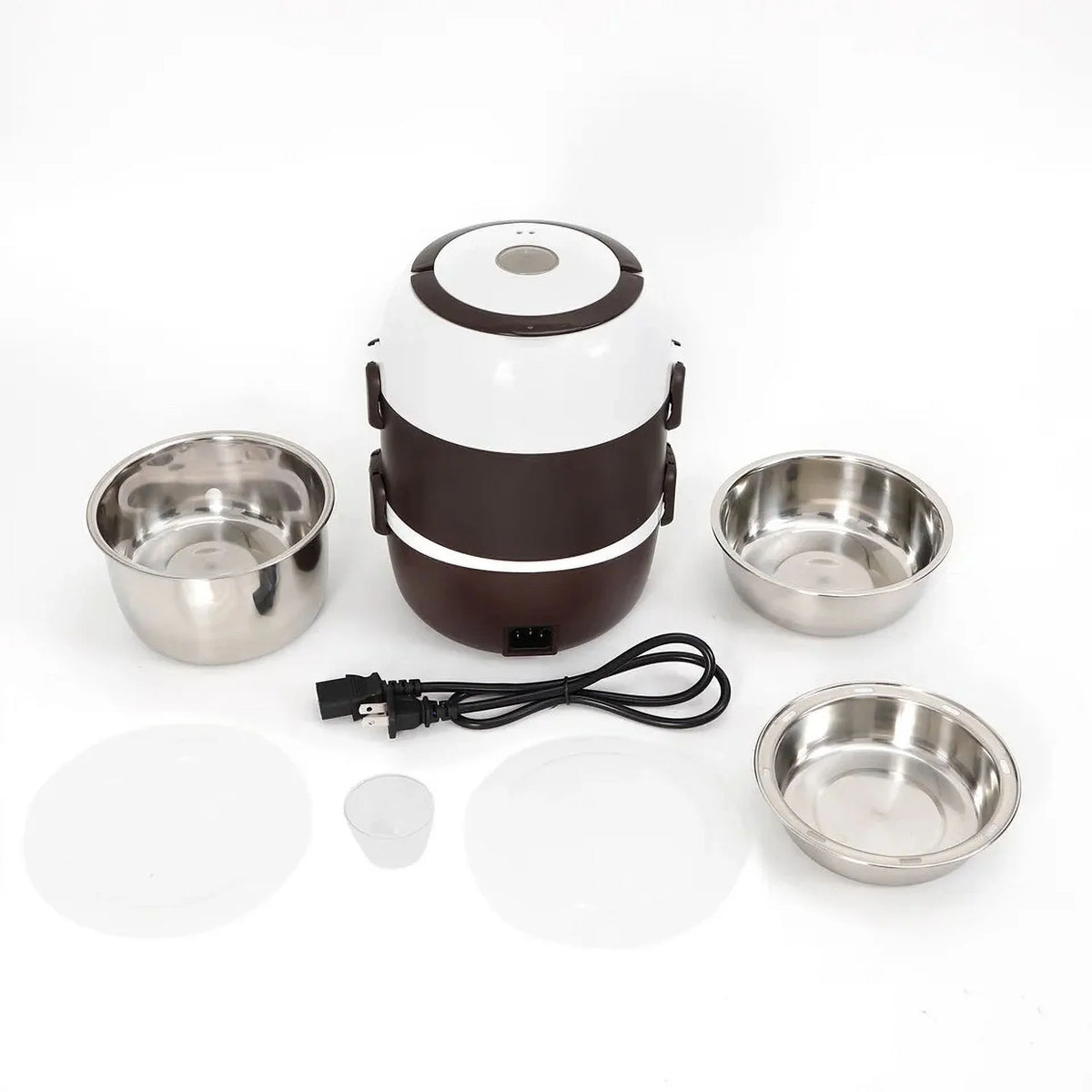 Portable Electric Food Warmer Steamer 3 Layers 2L A368968