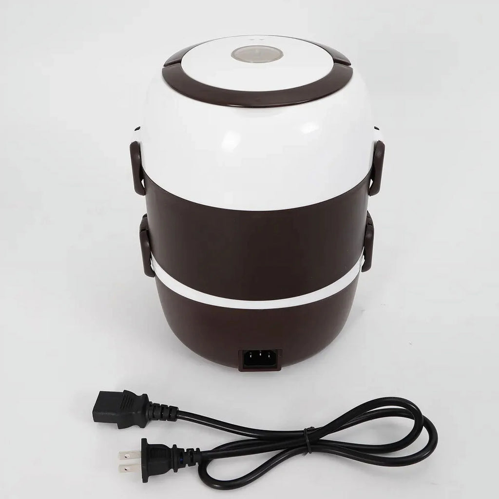 Portable Electric Food Warmer Steamer 3 Layers 2L A368968