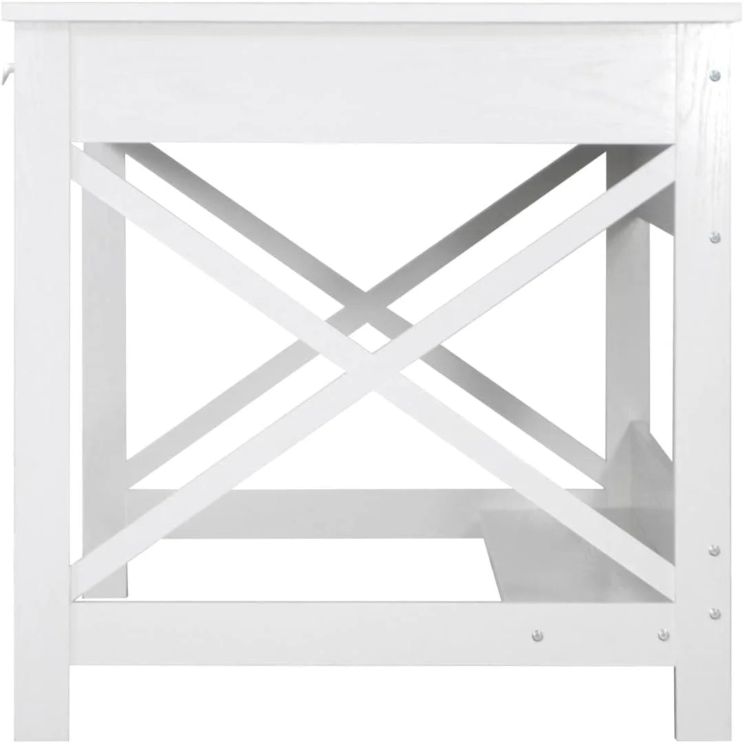 White Wood Writing Desk X6280