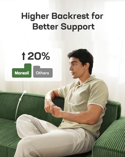 Oversized Deep U Shaped Modular Corduroy Sectional Sofa with Ottoman C497