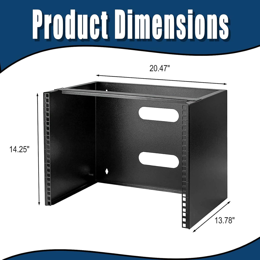 Wall Mounted Distribution Frame 12 inches Deep 19 inches Capacity 80 pounds X8686