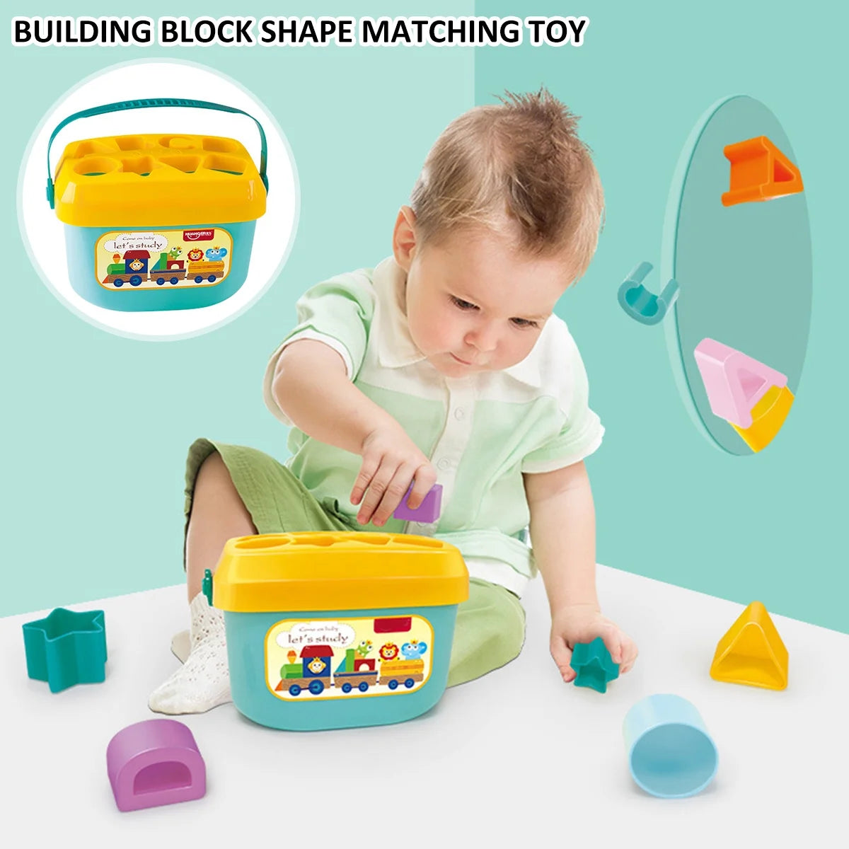 Shape Sorter Baby And Toddler Toys With Abc And Colorful Shapes Blocks Y897736