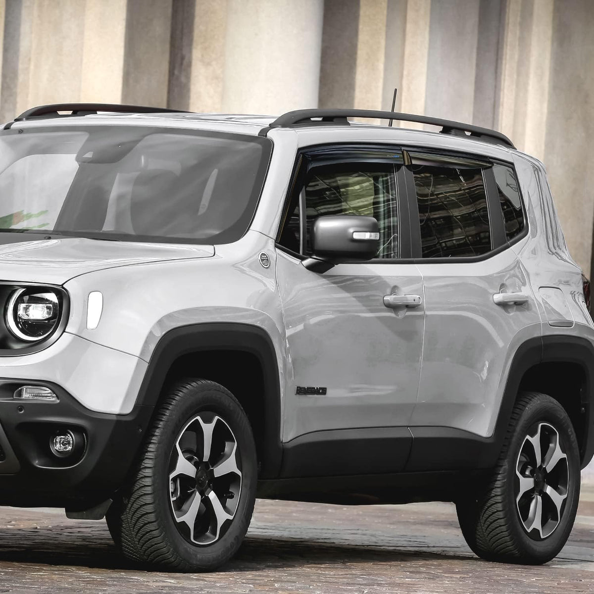 4 pcs Dark Smoke Rain Guards for Jeep Renegade 2015-2022 H246443