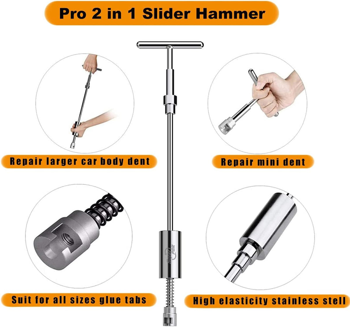 Auto Dent Puller Kit with Slide Hammer, Pack of 2 U930116