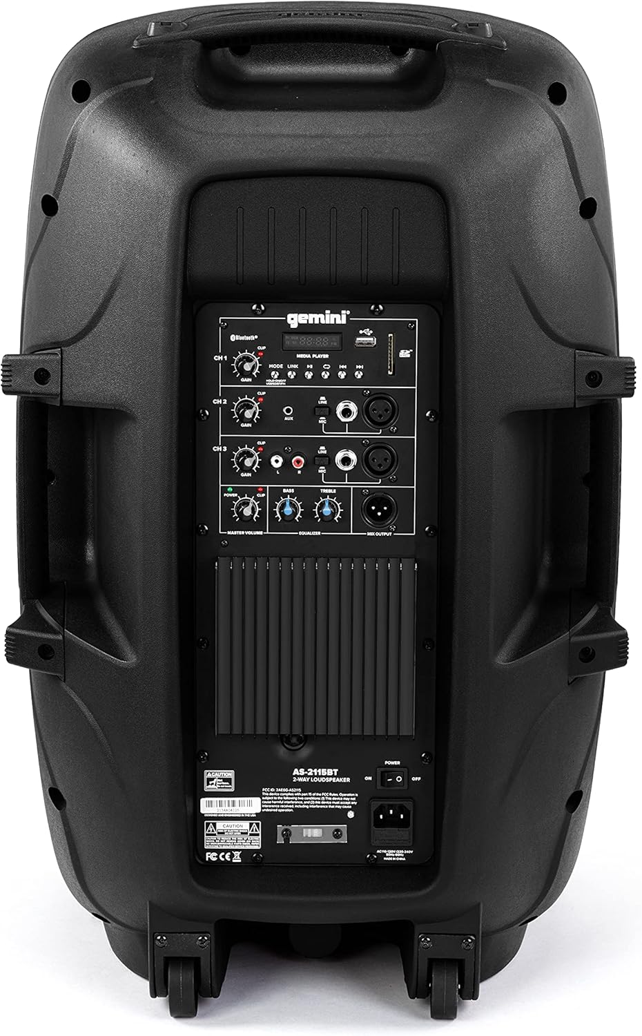 15 Inch 2000W 2-Channel PA DJ Monitor Speakers Z1030