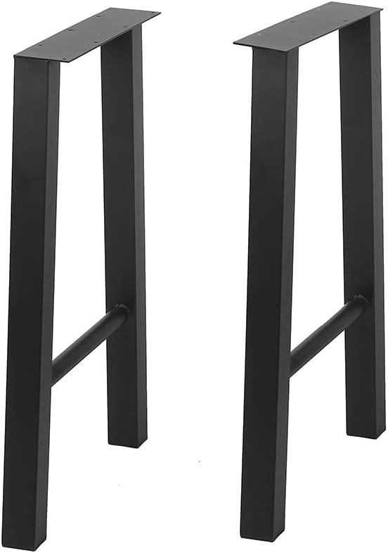 Black Metal Furniture Legs 28” 2 Pcs V4808