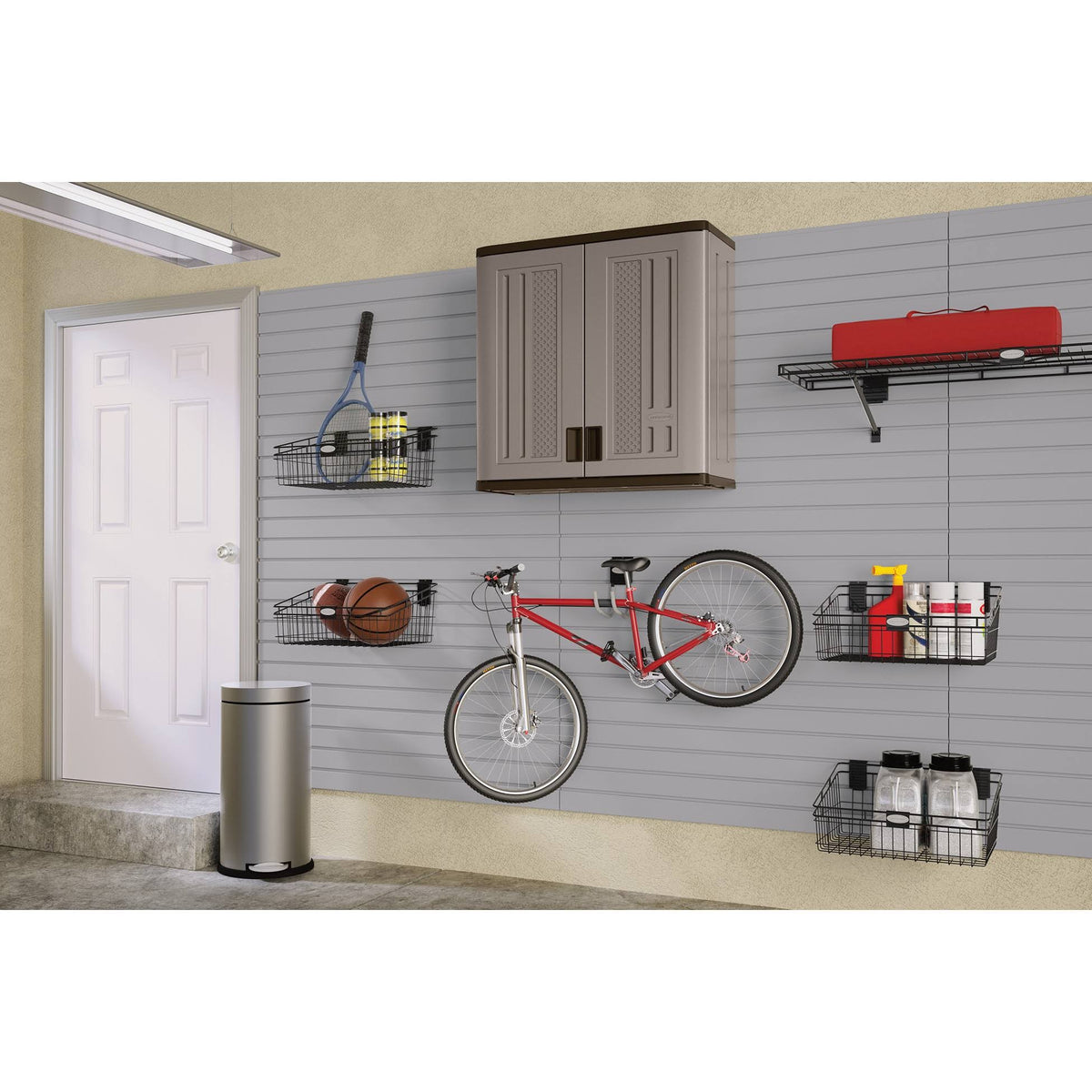 Grey Wall Storage Cabinet X69089