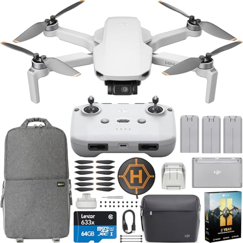 Camera Drone Quadcopter with RC-N1 Remote Controller, QHD Video, 10km Transmission, Under 249g, Return to Home, Automatic Pro Shots Bundle with Backpack + Accessories C5307
