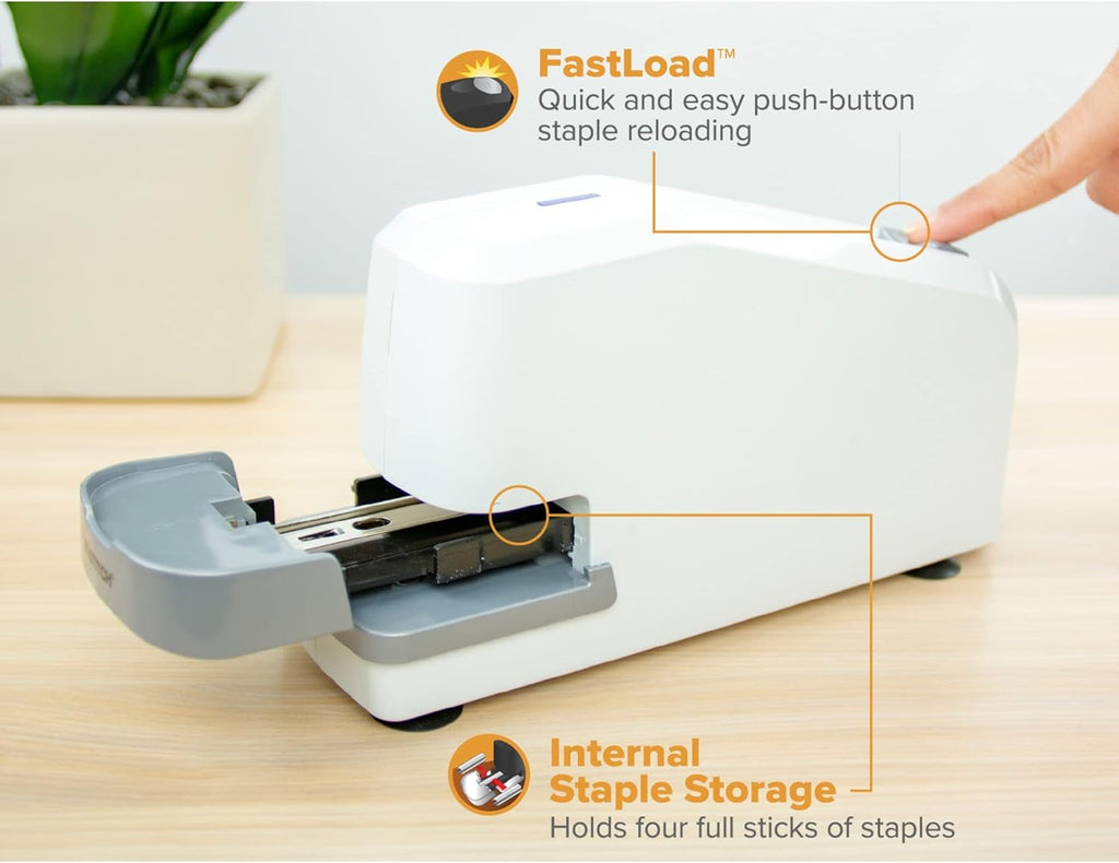 White Electric Stapler C302