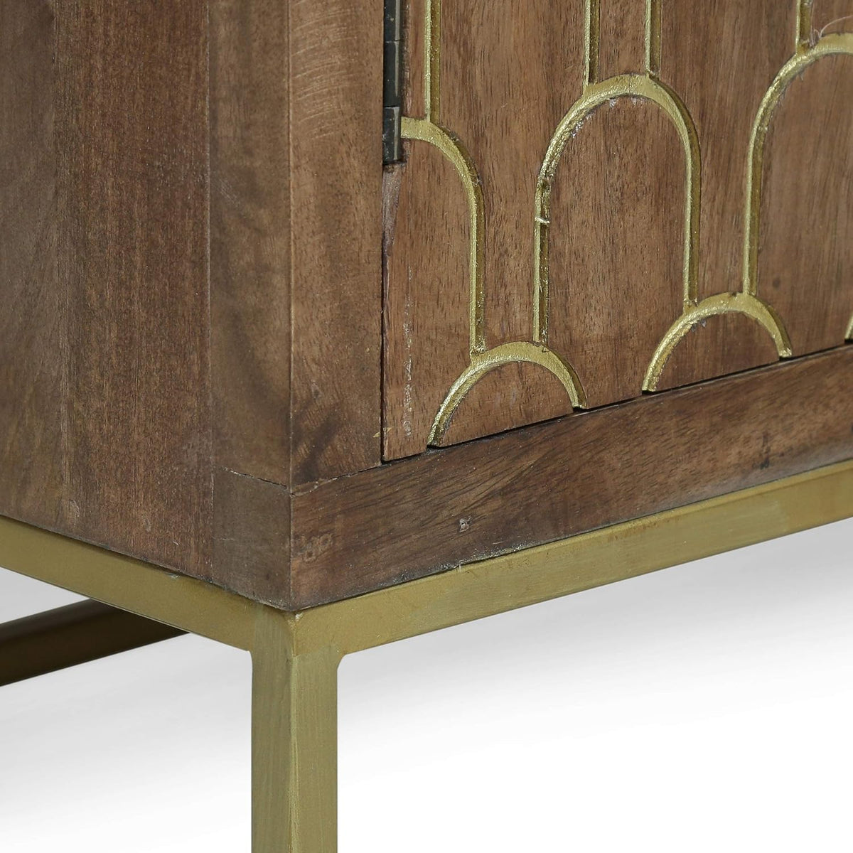 Walnut 2 Door Wooden Cabinet I1860