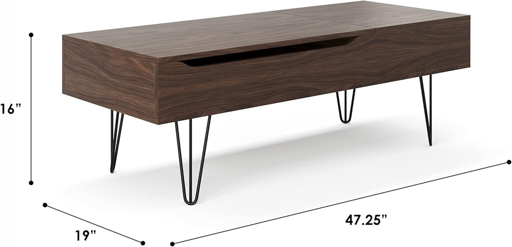 Dark Walnut Lift Top Coffee Table J7621