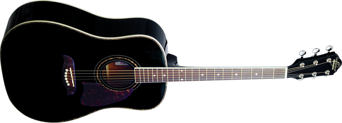 Black Dreadnought Acoustic Guitar C111