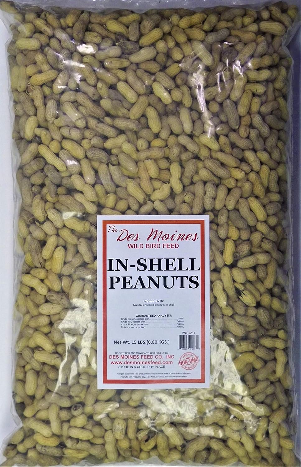 15 lbs in-Shell Peanuts Wild Bird Food Y673
