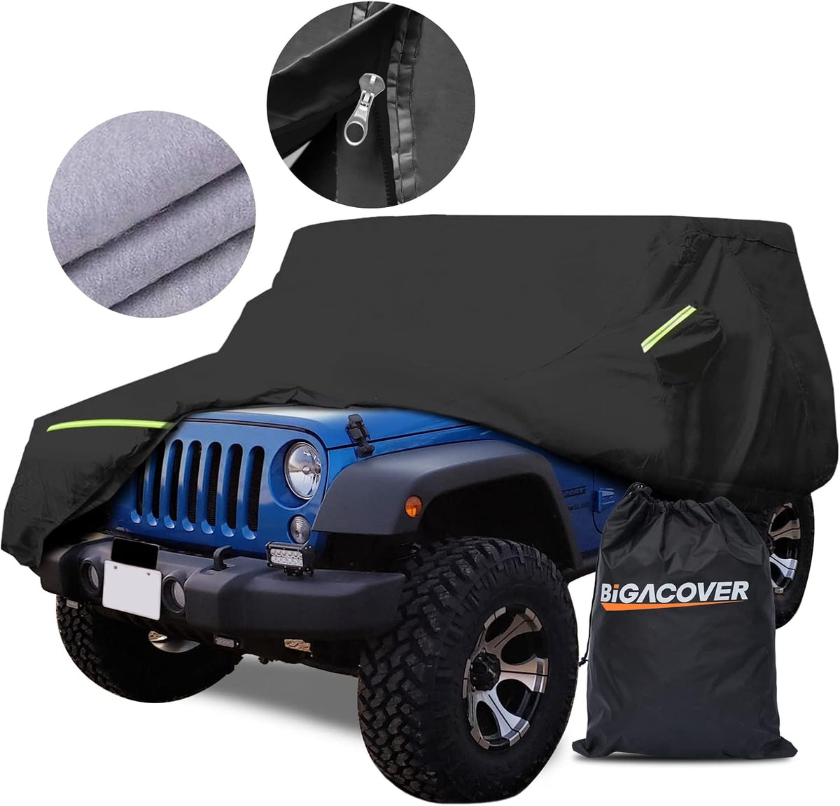 Waterproof All Weather SUV Car Cover with Zipper G8711