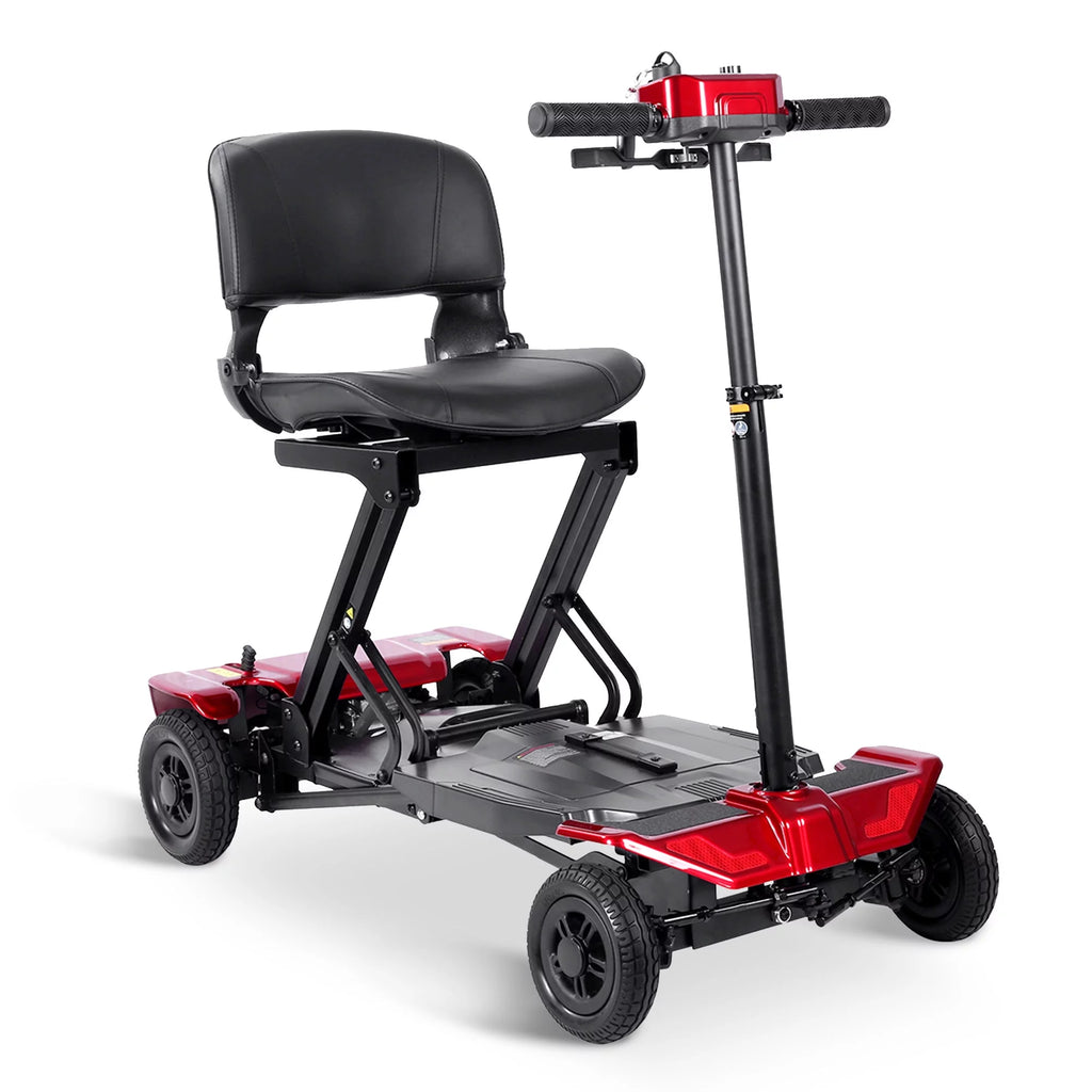 Red Automatic Foldable Mobility Scooter E862542