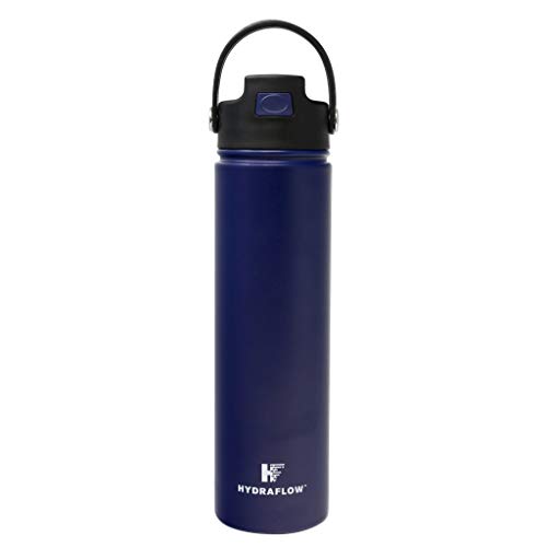 Triple Wall Vacuum Insulated Stainless Steel Water Bottle with Flip Straw B234271