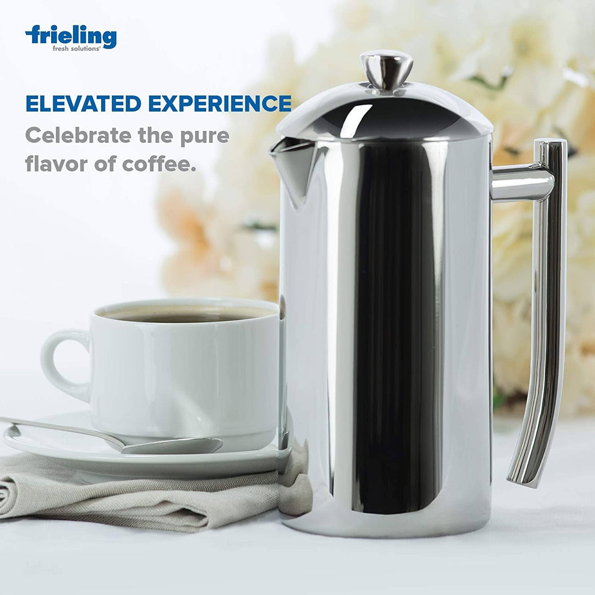 Double Wall Stainless Steel French Press Coffee Maker O6348