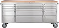 72-inch Stainless Steel Rolling Tool Chest with 15 Drawers K238263