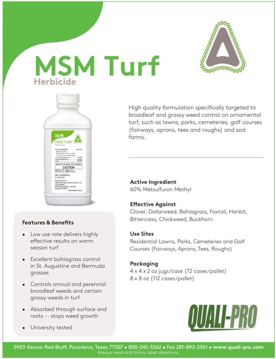 MSM Turf Herbicide 8oz G874