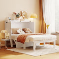 Queen Size Solid Wood Murphy Bed with USB Port and Removable Shelves S56377