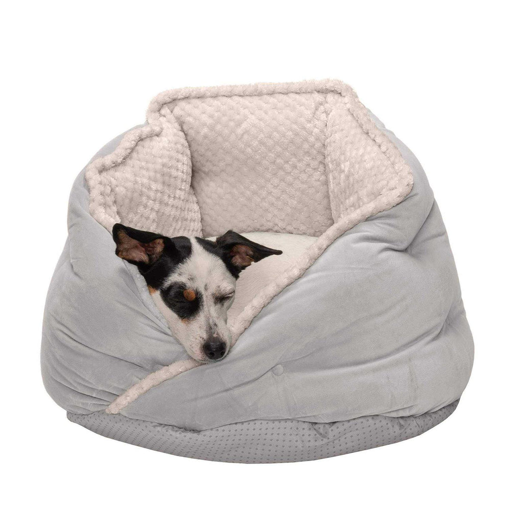 Minky Faux Fur Velvet Calming Hug Bed U8566