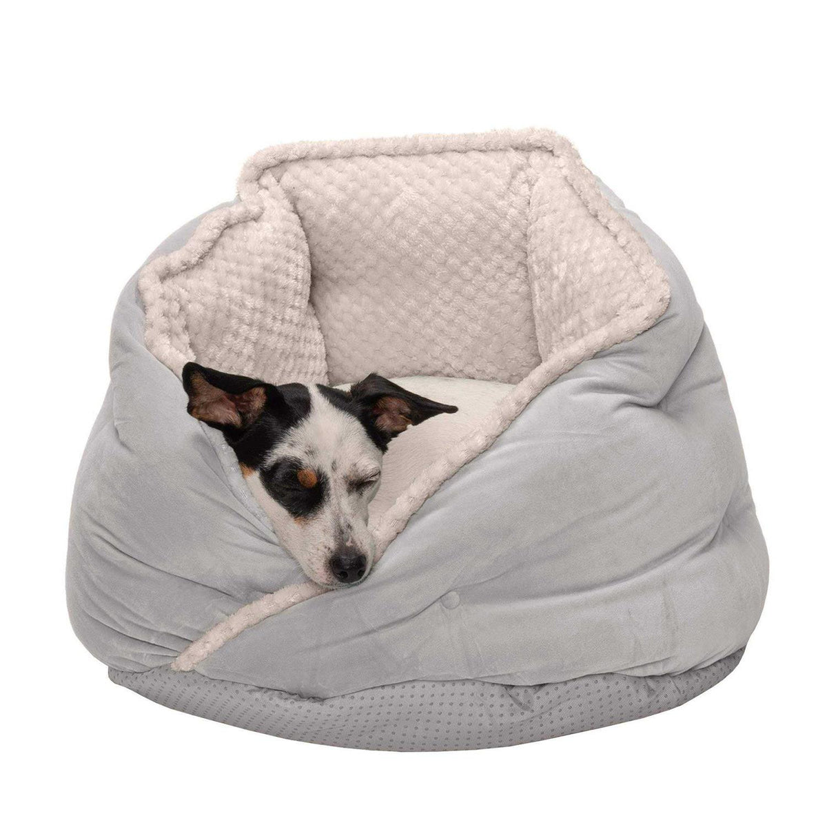Minky Faux Fur Velvet Calming Hug Bed U8566