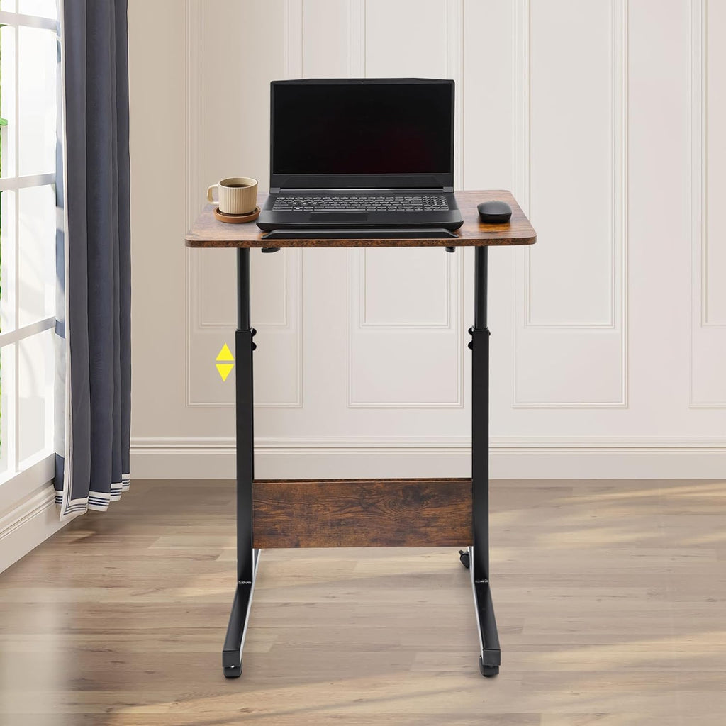 24 x 16 inch Adjustable Height Rolling Desk E322