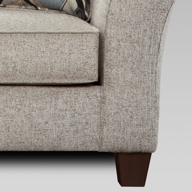 Fabric Pillowback Sofa and Loveseat Set I236