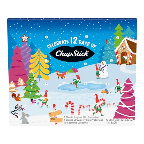 12-Pack Lip Balm Gift Set, 0.15 Oz Ea Z8778