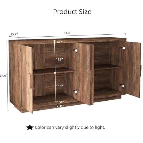 32" Small Buffet Cabinet with Adjustable Shelf E280