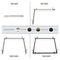 Adjustable Ceiling Rod Room Divider 66-120 inch Satin V906536