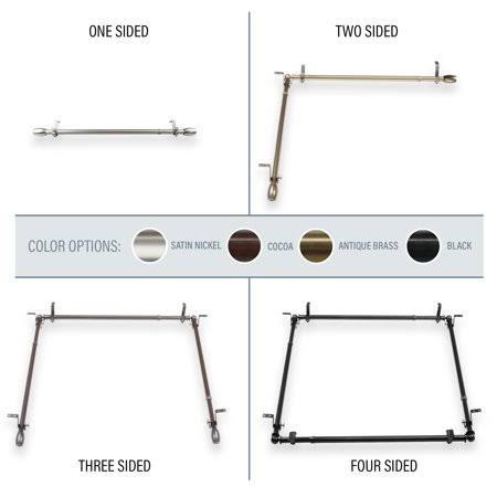 Adjustable Ceiling Rod Room Divider 66-120 inch Satin V906536