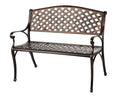 Antique Bronze Cast Aluminum Patio Bench R567349