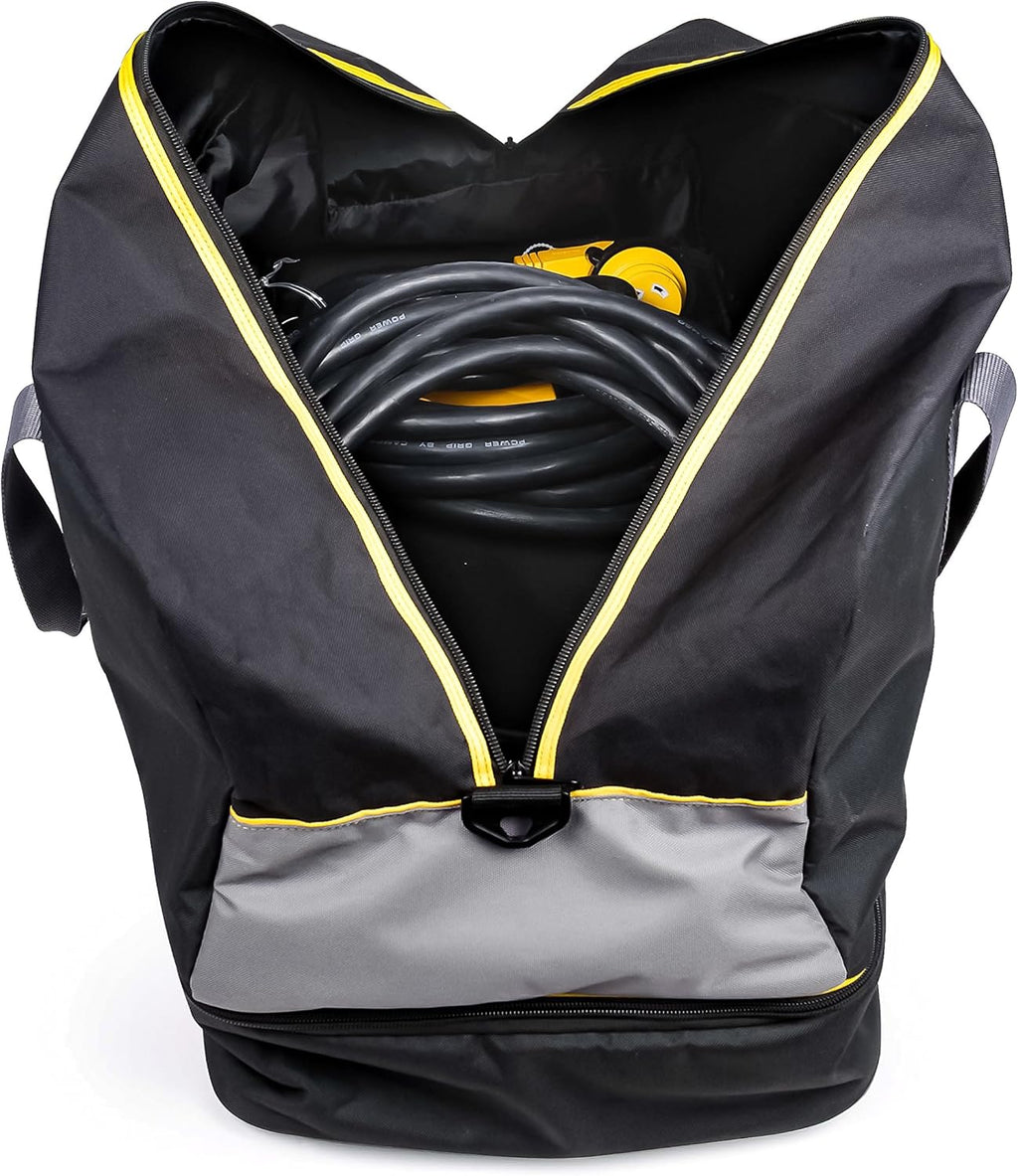 Black Electrical Accessory Bag with Adapter Storage D165