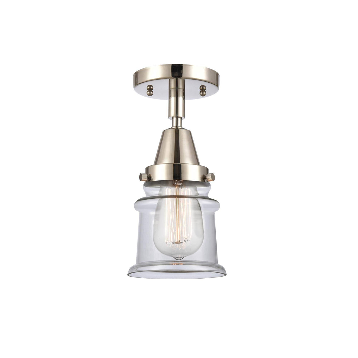 1 Light 6 inch Flush Mount in Polished Nickel J616